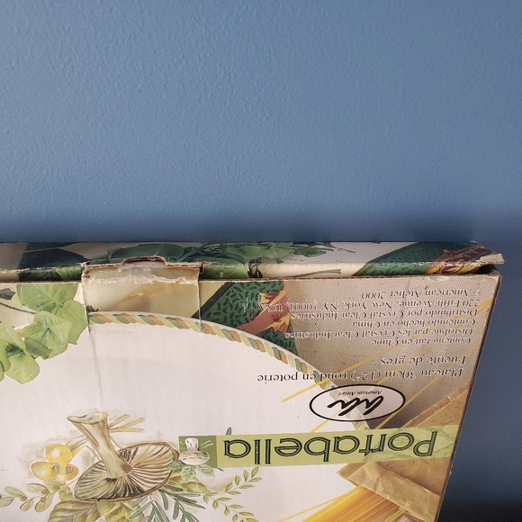 12 Inch Stoneware Platter Plate Portabella Mushroom American Atelier - Picture 7 of 7